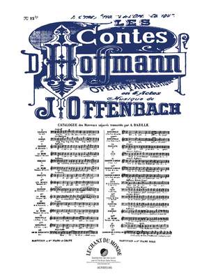 Jacques Offenbach: Contes D'hoffmann (Les) No 12bis Romance