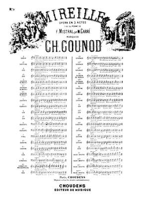Charles Gounod: Mireille No 9 Strophes Ah Qu'ai-Je Fait