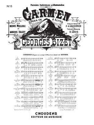 Georges Bizet: Carmen No 15 Cavatine des Contrebandiers
