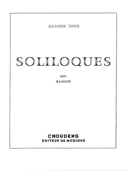 Antoine Tisne: Soliloques
