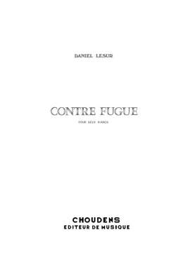 M. Daniel-Lesur: Contre Fugue