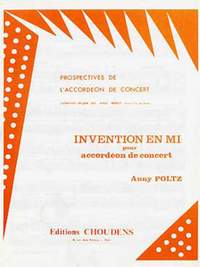 Poltz: Invention En Mi Accordeon De Concert