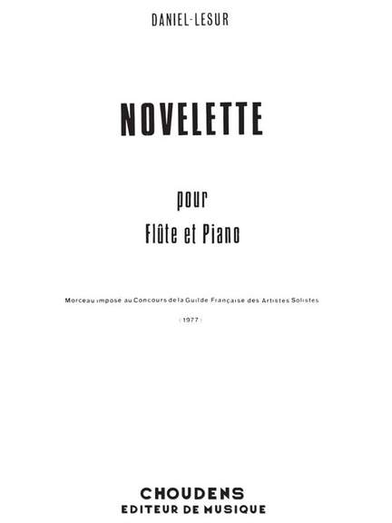 Daniel-Lesur: Novelette