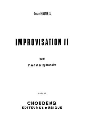 Gastinel: Improvisation II Saxophone Mib Et Piano