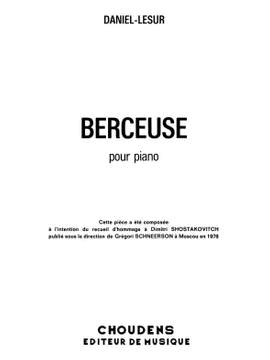 M. Daniel-Lesur: Berceuse