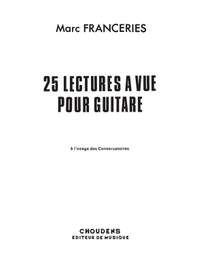 Franceries: 25 Lectures a Vue