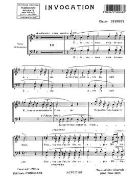 Claude Debussy: Invocation Choeur
