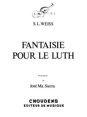 Weiss: Fantaisie Pour Le Luth Guitare