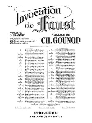 Charles Gounod: Faust Invocation No.2