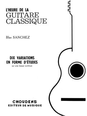 Sanchez: 10 Variations En Forme D'etude Sur Basse Guitare