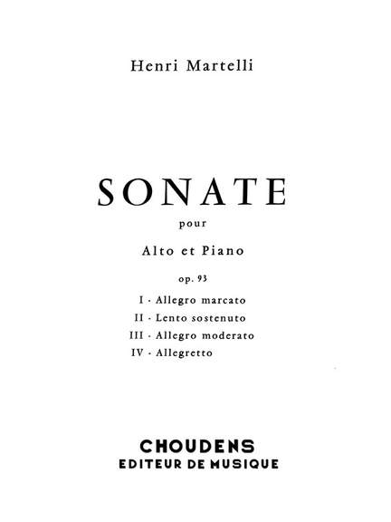 Martelli: Sonate Op. 93