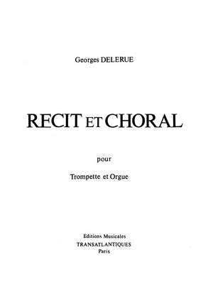 Récit et Choral