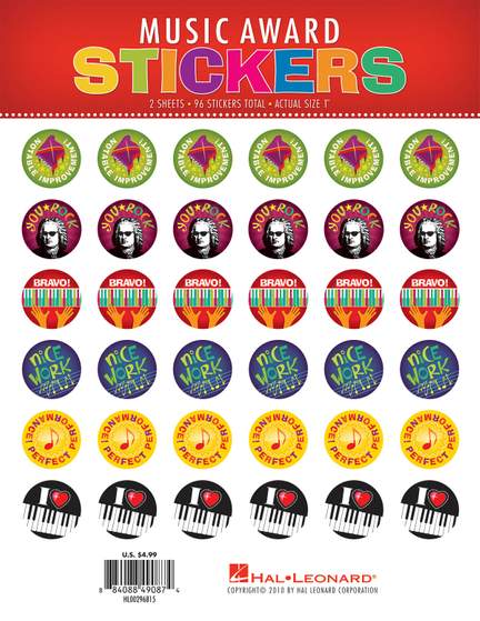 Music Award Stickers