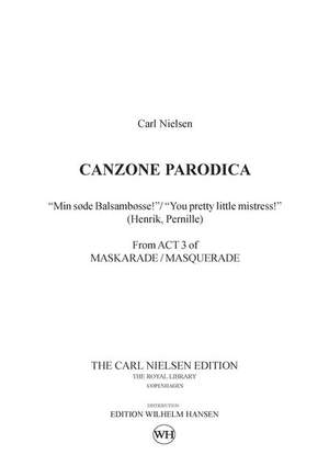 Carl Nielsen: Maskarade / Masquerade - Canzone Parodica