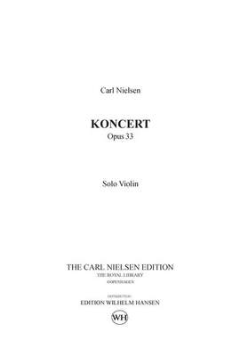 Concerto For Violin And Orchestra Op.33