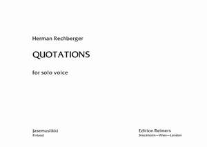 Herman Rechberger: Quotations