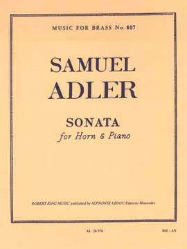 Samuel Adler: Sonata (Horn and Piano)
