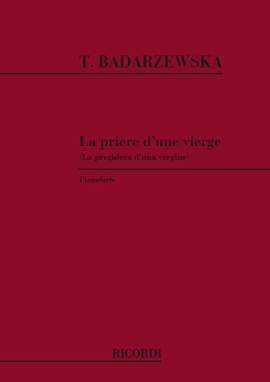 Badarzewska-Baranowska: La Prière d'une Vierge Op.4 (Ricordi)