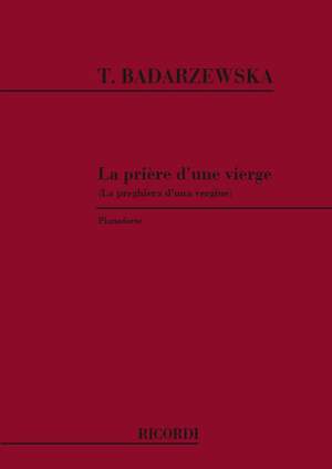 Badarzewska-Baranowska: La Prière d'une Vierge Op.4 (Ricordi)