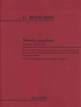 Bianchini: Metodo popolare (In Chiave di Violino)