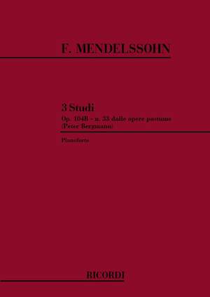 Mendelssohn: 3 Studies Op.104b