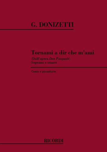 Donizetti: Tornami a dir che m'ami