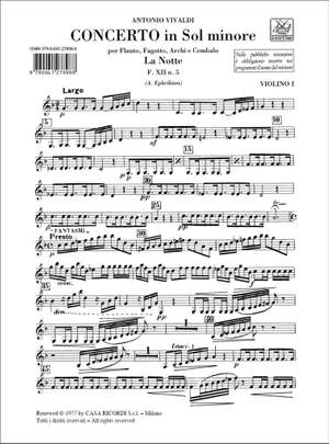 Vivaldi: Concerto FXII/5 (RV104) in G minor
