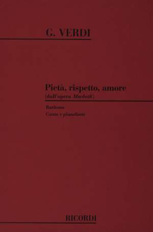 Verdi: Pietà, Rispetto, Amore (bar)