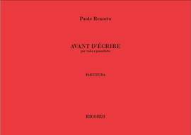 Renosto: Avant d'ecrire