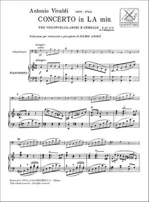 Vivaldi: Concerto FIII/18 (RV418) in A minor