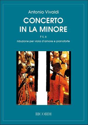 Vivaldi: Concerto FII/6 (RV397) in A minor