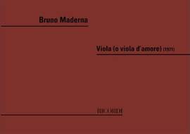 Maderna: Viola (o Viola d'Amore)
