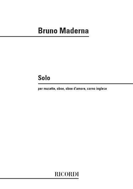 Maderna: Solo