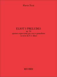 Testi: Eliot's Preludes Op.34