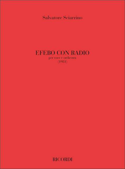 Sciarrino: Efebo con Radio