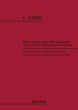 Sarti: 3 Sonatas per il Cembalo