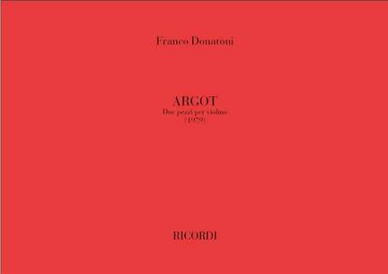 Donatoni: Argot