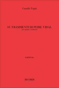 Togni: Su Frammenti di Peire Vidal (sop)
