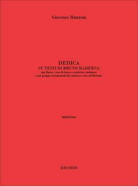 Manzoni: Dedica su Testi di Bruno Maderna