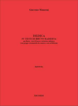 Manzoni: Dedica su Testi di Bruno Maderna