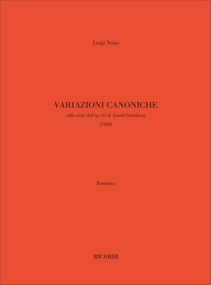 Nono: Variazioni canoniche sulla Serie dell'Op.41 di A.Schönberg
