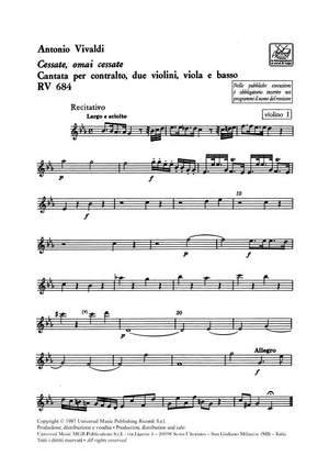 Vivaldi: Cessate, omai cessate RV684 (Crit.Ed.)