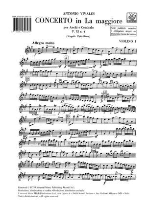 Vivaldi: Concerto FXI/4 (RV158) in A major