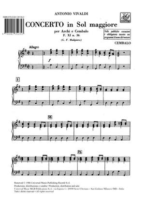 Vivaldi: Concerto FXI/36 (RV150) in G major
