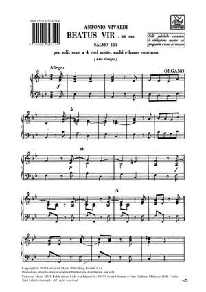 Vivaldi: Beatus vir RV598 (Psalm 111) in B flat