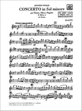 Vivaldi: Concerto FXII/4 (RV103) in G minor