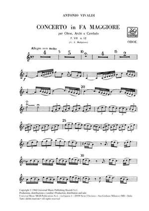 Vivaldi: Concerto FVII/12 (RV457) in F major