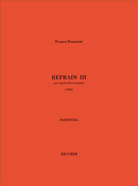 Donatoni: Refrain III