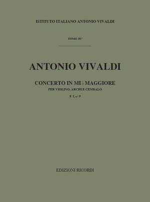 Vivaldi: Concerto FI/9 (RV254) in E flat major