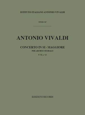 Vivaldi: Concerto FXI/12 (RV164) in B flat major
